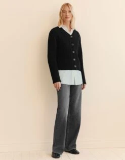 L148 Denim Wyckoff Wide Leg Jean -Urban Chic Wear Store mpc25w 1p50 washed slate elevated hover