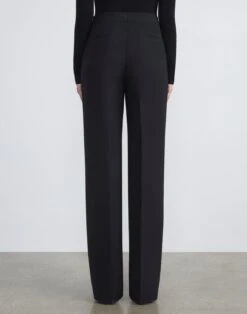 Wool-Silk Crepe Gates Pant -Urban Chic Wear Store mpc77r 1u35 black back