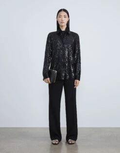 Responsible Finesse Crepe Gates Pant -Urban Chic Wear Store mpc77r 6147 black full