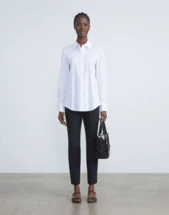 Techno Stretch Twill Manhattan Skinny Ankle Pant -Urban Chic Wear Store mpd16r 9458 black full