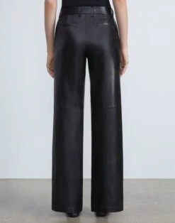 Nappa Lambskin Leather Sullivan Pant -Urban Chic Wear Store mpd32r l215 black back