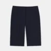 Technical Stretch Cotton Twill Manhattan Bermuda Short -Urban Chic Wear Store mpd37r 9458 black flat