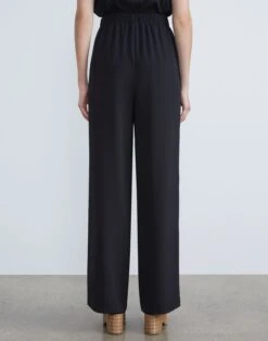 Organic Silk Crepe De Chine Perry Pant -Urban Chic Wear Store mpd56r 5553 black back