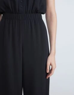 Organic Silk Crepe De Chine Perry Pant -Urban Chic Wear Store mpd56r 5553 black detail