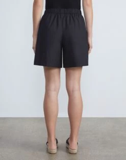 Organic Cotton Poplin Riverside Short -Urban Chic Wear Store mpd84r 1r48 black back