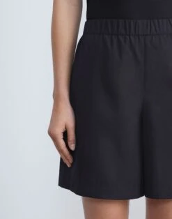 Organic Cotton Poplin Riverside Short -Urban Chic Wear Store mpd84r 1r48 black detail