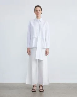 Finesse Crepe Franklin Wide Leg Ankle Pant -Urban Chic Wear Store mpd87r 6147 cloud full