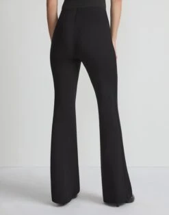 Regenerated Punto Milano Gates Flared Pant -Urban Chic Wear Store mpd91v j003 black back