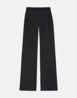 Organic Silk Stretch Georgette Knit Waist Riverside Pant