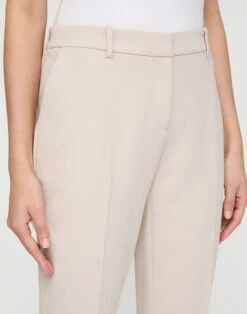 Cotton Double Weave Twill Manhattan Cigarette Pant -Urban Chic Wear Store mpe38r 2c10 pearl detail