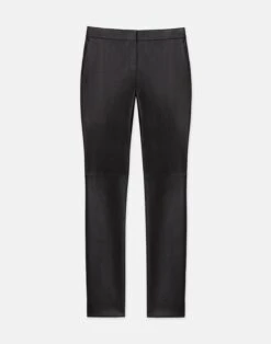 Nappa Lambskin Leather & Acclaimed Stretch Manhattan Cigarette Pant