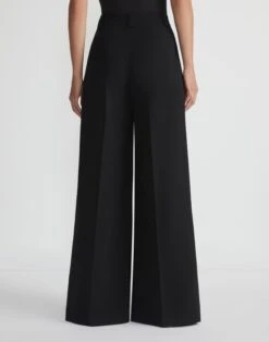 Responsible Finesse Crepe Wyatt Wide Leg Pant -Urban Chic Wear Store mpe43r 6147 black back