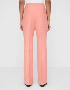 Wool-Silk Crepe Saint Marks Flared Pant -Urban Chic Wear Store mpe46r 1u35 altrosa pink back