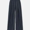 Wool-Cashmere Flannel Astor Pleated Wide Leg Pant 1 Wool-Cashmere Flannel Astor Pleated Wide Leg Pant -Urban Chic Wear Store mpe48r 1v24 admiral blue melange flat