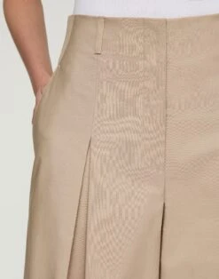 Organic Cotton Poplin Warren Wide Leg Pant -Urban Chic Wear Store mpe49r 1r48 clay detail
