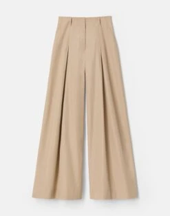 Organic Cotton Poplin Warren Wide Leg Pant