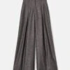 Pixelated Wool Twill Warren Pleated Wide Leg Pant 2 Pixelated Wool Twill Warren Pleated Wide Leg Pant -Urban Chic Wear Store mpe49r 2c96 cinder multi flat