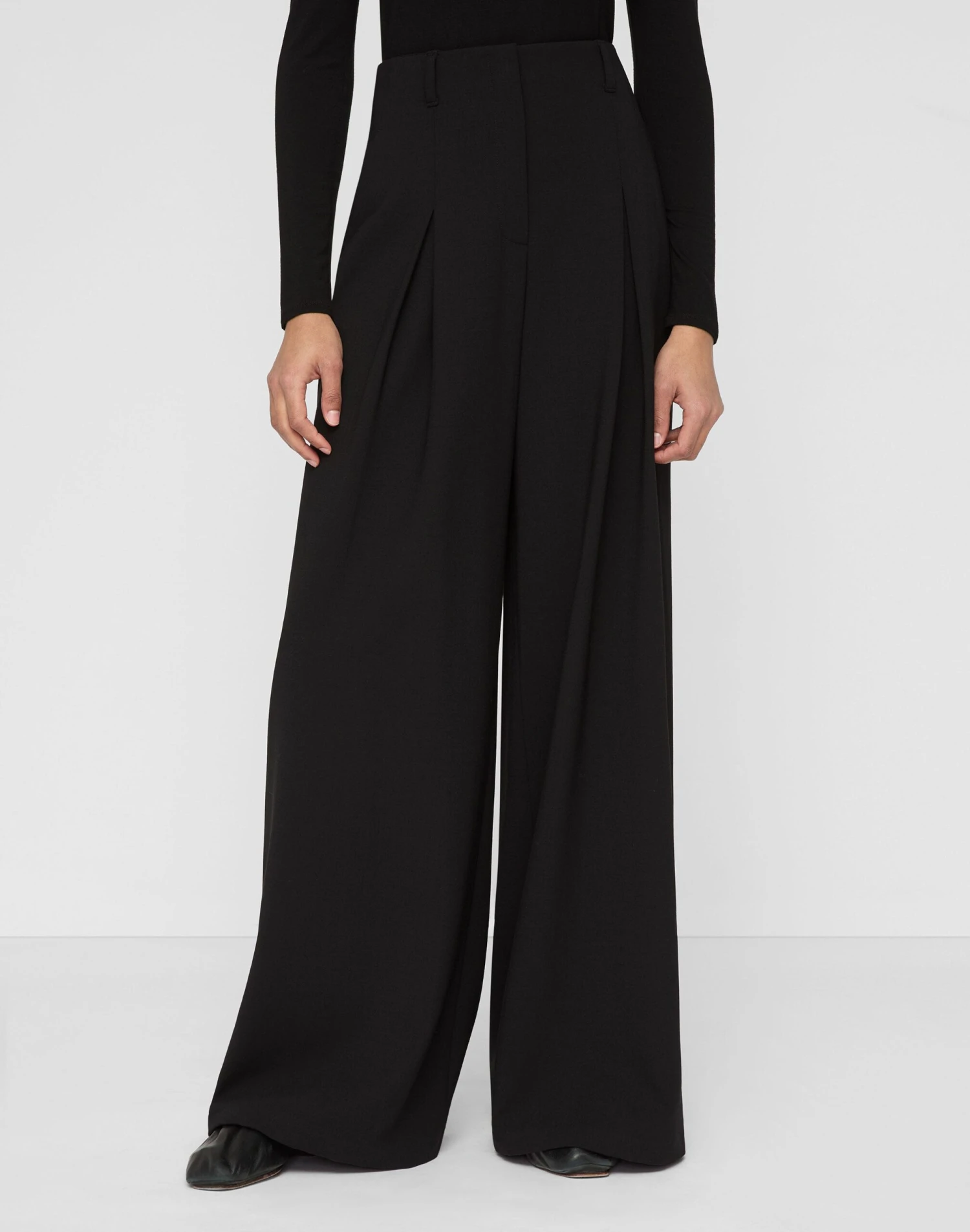 Responsible Wool Double Face Warren Pleated Wide Leg Pant 4 Responsible Wool Double Face Warren Pleated Wide Leg Pant - Image 2