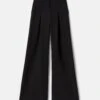 Responsible Wool Double Face Warren Pleated Wide Leg Pant