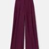 Tropical Wool Wyatt Wide Leg Pant -Urban Chic Wear Store mpe59r 2b57 violet ash flat