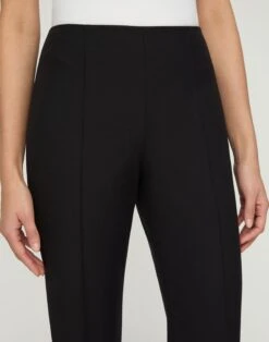 Techno Stretch Twill Vesey Flared Ankle Pant -Urban Chic Wear Store mpe60v 9458 black detail