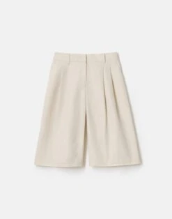 Silk-Linen Sutton Wide Leg Short