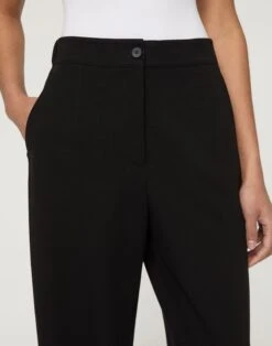 Regenerated Punto Milano Downing Barrel Leg Ankle Pant -Urban Chic Wear Store mpe71r j003 black detail