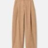 Camel Hair Cooper Pleated Barrel Leg Ankle Pant -Urban Chic Wear Store mpe72r 1d39 camel flat