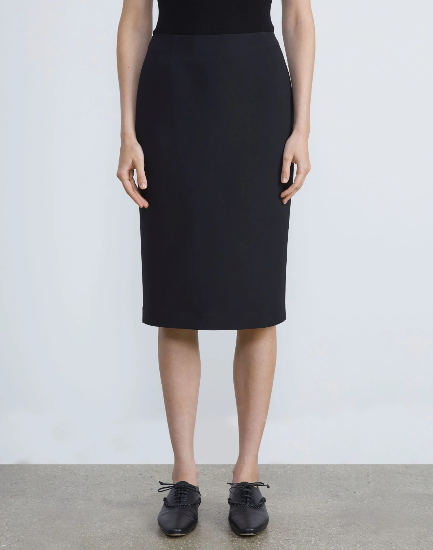 Wool-Silk Crepe Pencil Skirt 4 Wool-Silk Crepe Pencil Skirt - Image 2