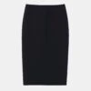 Wool-Silk Crepe Pencil Skirt 1 Wool-Silk Crepe Pencil Skirt -Urban Chic Wear Store msj81r 1u35 black flat