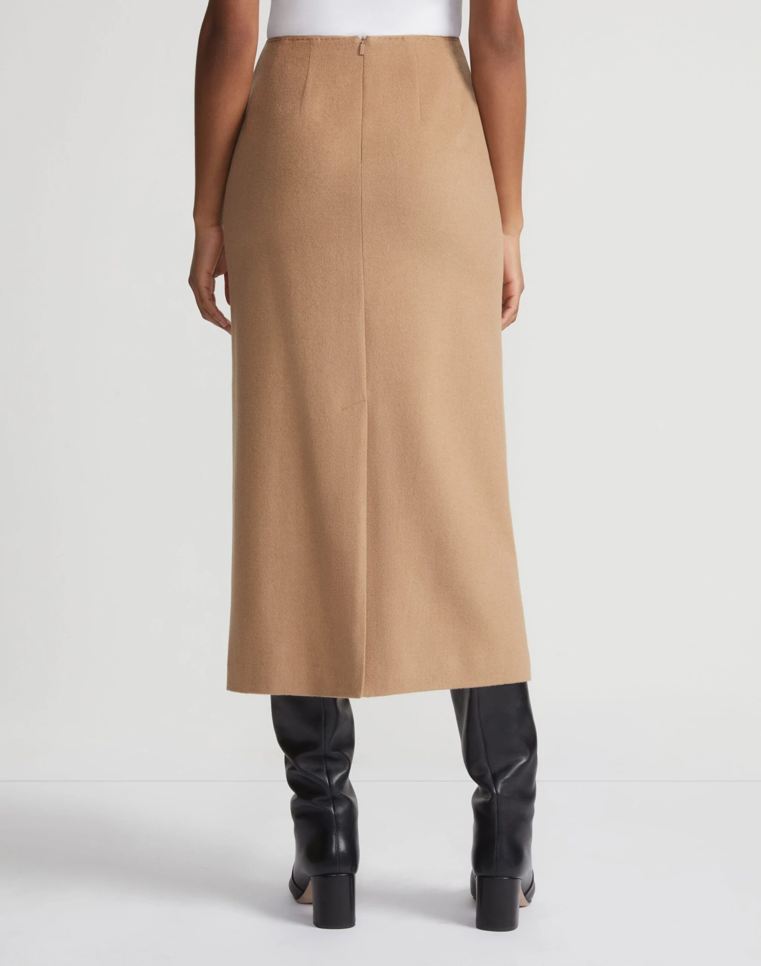 Camel Hair Slim Pencil Skirt 7 Camel Hair Slim Pencil Skirt - Image 5