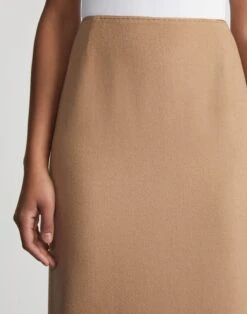 Camel Hair Slim Pencil Skirt 9 Camel Hair Slim Pencil Skirt -Urban Chic Wear Store msn51h 1d39 camel detail