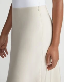 Organic Silk Stretch Crepe De Chine Bias Skirt -Urban Chic Wear Store msn70z 5553 pebble detail