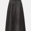 Nappa Lambskin Leather High-Waisted Skirt -Urban Chic Wear Store msp86r l215 black flat
