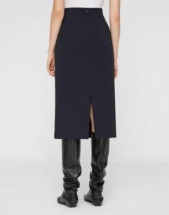 Responsible Finesse Crepe High Waisted Pencil Skirt 11 Responsible Finesse Crepe High Waisted Pencil Skirt -Urban Chic Wear Store msq06r 6147 ink back