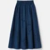 Hand Cutout Organic Cotton Poplin Midi Skirt -Urban Chic Wear Store msq09e 1r48 lido blue flat