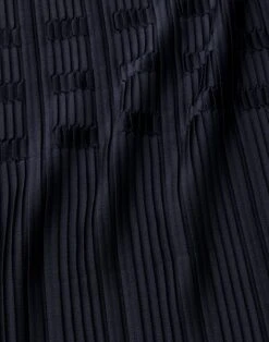 Recycled Satin Basketweave Plissé Skirt -Urban Chic Wear Store mss01r 1r84 ink detail