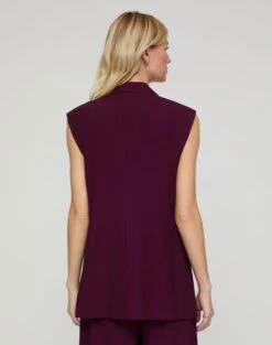 Tropical Wool Neapolitan Vest 12 Tropical Wool Neapolitan Vest -Urban Chic Wear Store mv504h 2b57 violet ash back