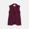 Tropical Wool Neapolitan Vest -Urban Chic Wear Store mv504h 2b57 violet ash flat