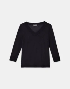 Fine Gauge Cashmere V-Neck Sweater