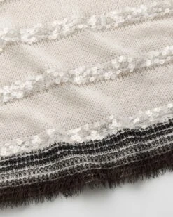 Metallic Striped Cashmere Bateau Sweater -Urban Chic Wear Store mwea2b kc04 pearl multi detail2