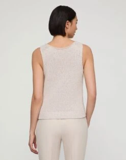 Slub Cotton Scoop Neck Knit Tank -Urban Chic Wear Store mwec6r kkm8 pearl back