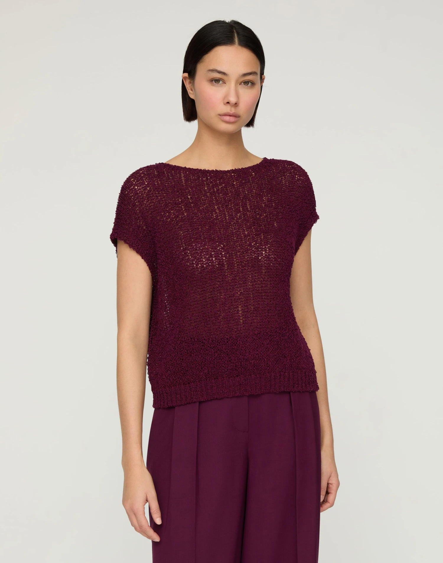 Cotton-Silk Loop Open Stitch Shell 4 Cotton-Silk Loop Open Stitch Shell - Image 2