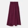 Fine Cotton-Silk Asymmetric Knit Skirt -Urban Chic Wear Store mwed9r kkg2 violet ash flat