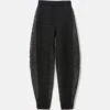 Silk Crepe Sheer Pleat Knit Pant & Legging