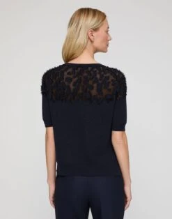 Fine Gauge Cashmere Sheer Jacquard Pullover -Urban Chic Wear Store mwem2r kc61 ink back