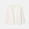 Finespun Voile Open-Front Cropped Cardigan -Urban Chic Wear Store mwy39r kv52 cloud flat